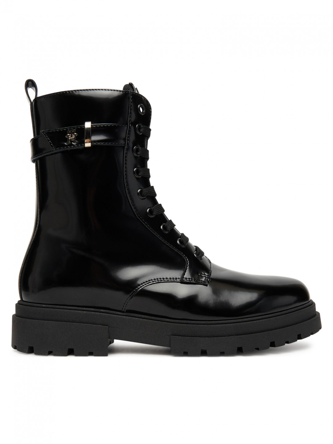 Tommy Hilfiger Turistická obuv Lace-Up Bootie T4A5-34028-1453 D Černá